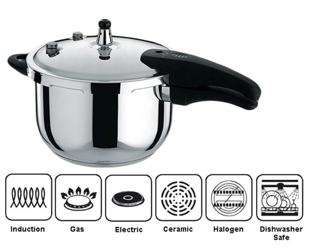 Pressure Cooker 10L Stainless Steel - Image 2