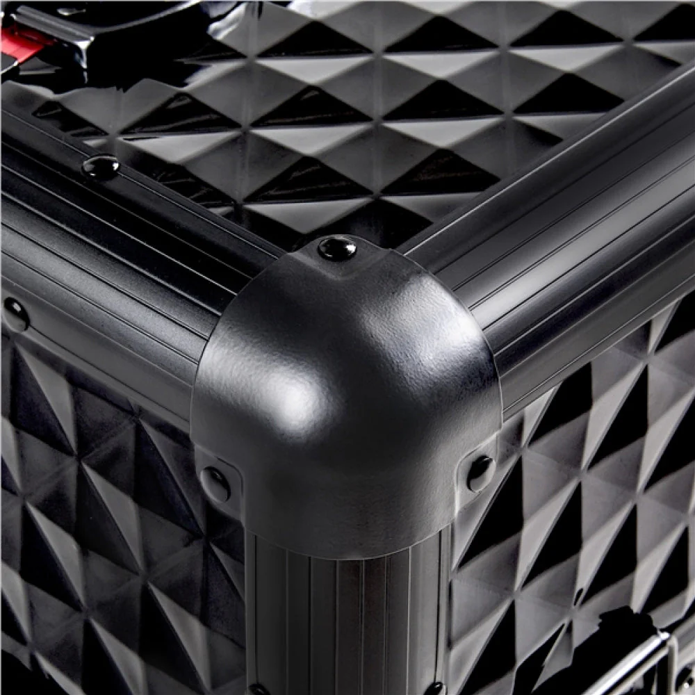 Professional Rolling Makeup Train Case with Drawers - Image 8