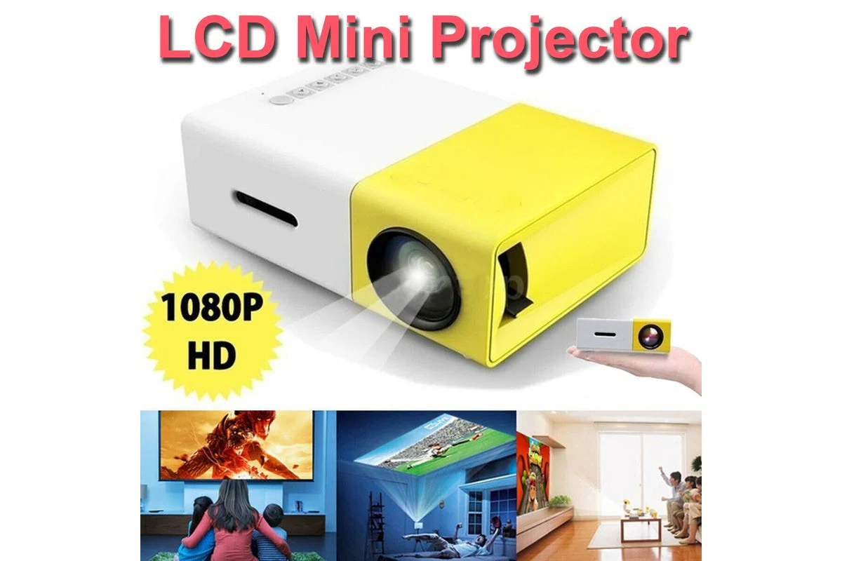 Projector HD 1080P Portable HDMI USB - Image 4