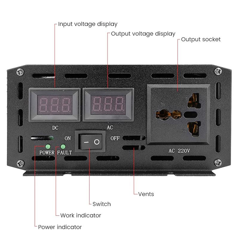 Pure Sine Wave Inverter 3000W 12V - Image 2