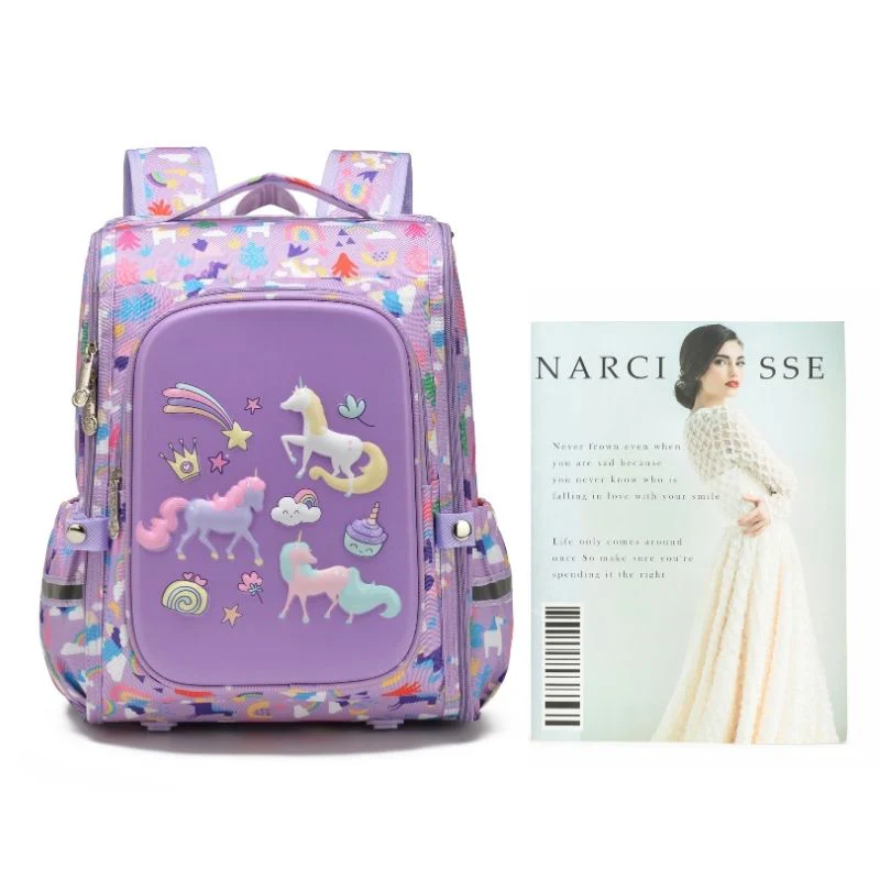 Purple Unicorn Backpack for Kids & School Bag for Girls NZ - Image 3