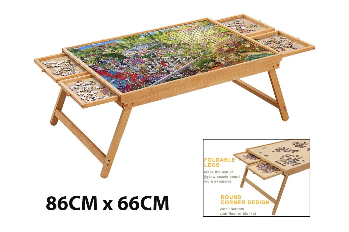 Puzzle Table Craft Board Game Table Jigsaw Game Table - Image 3