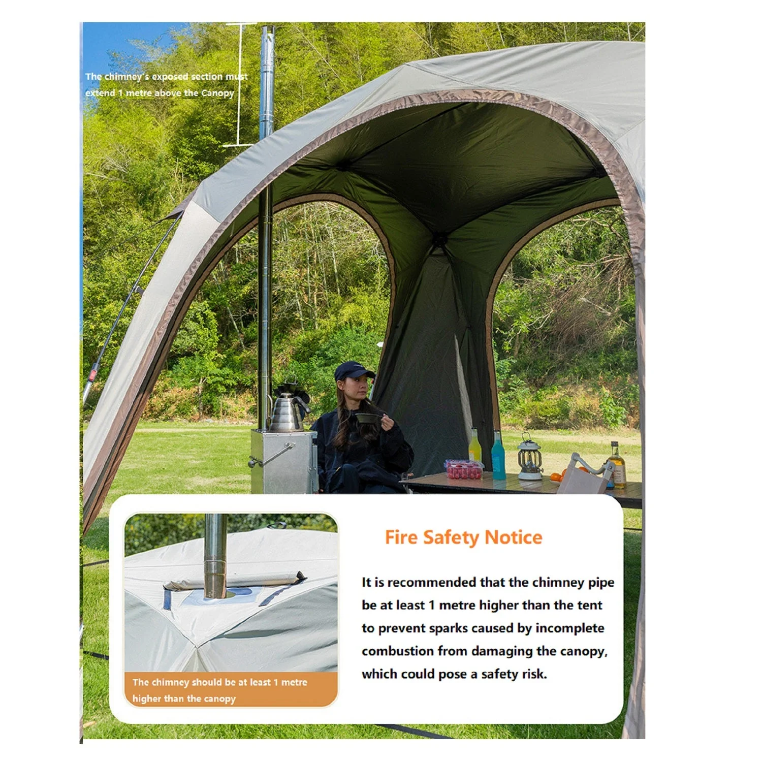 Quick Setup Automatic Dome Canopy with UV Protection (PU3000+) - Image 4