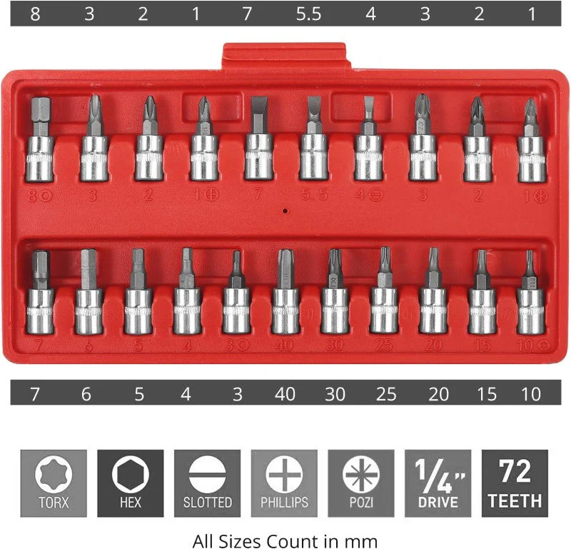 Ratchet Wrench Socket Set 46Pcs - Image 3