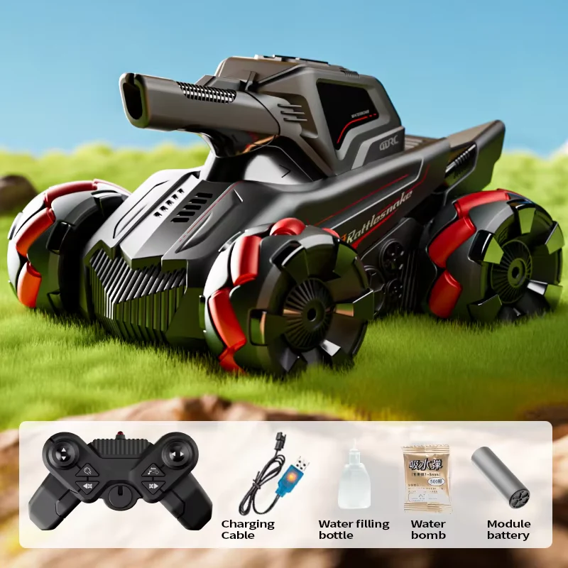 RC Car 4WD 2.4G Wireless Gesture Sensing RC Tank Water Bomb Spray Stunt - Image 6