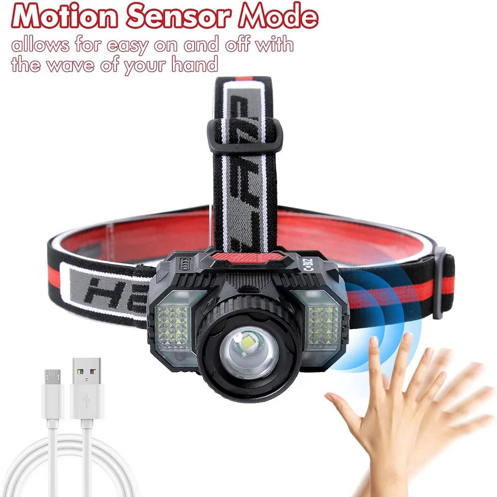 Rechargeable Head Torch Headlamp - Image 4