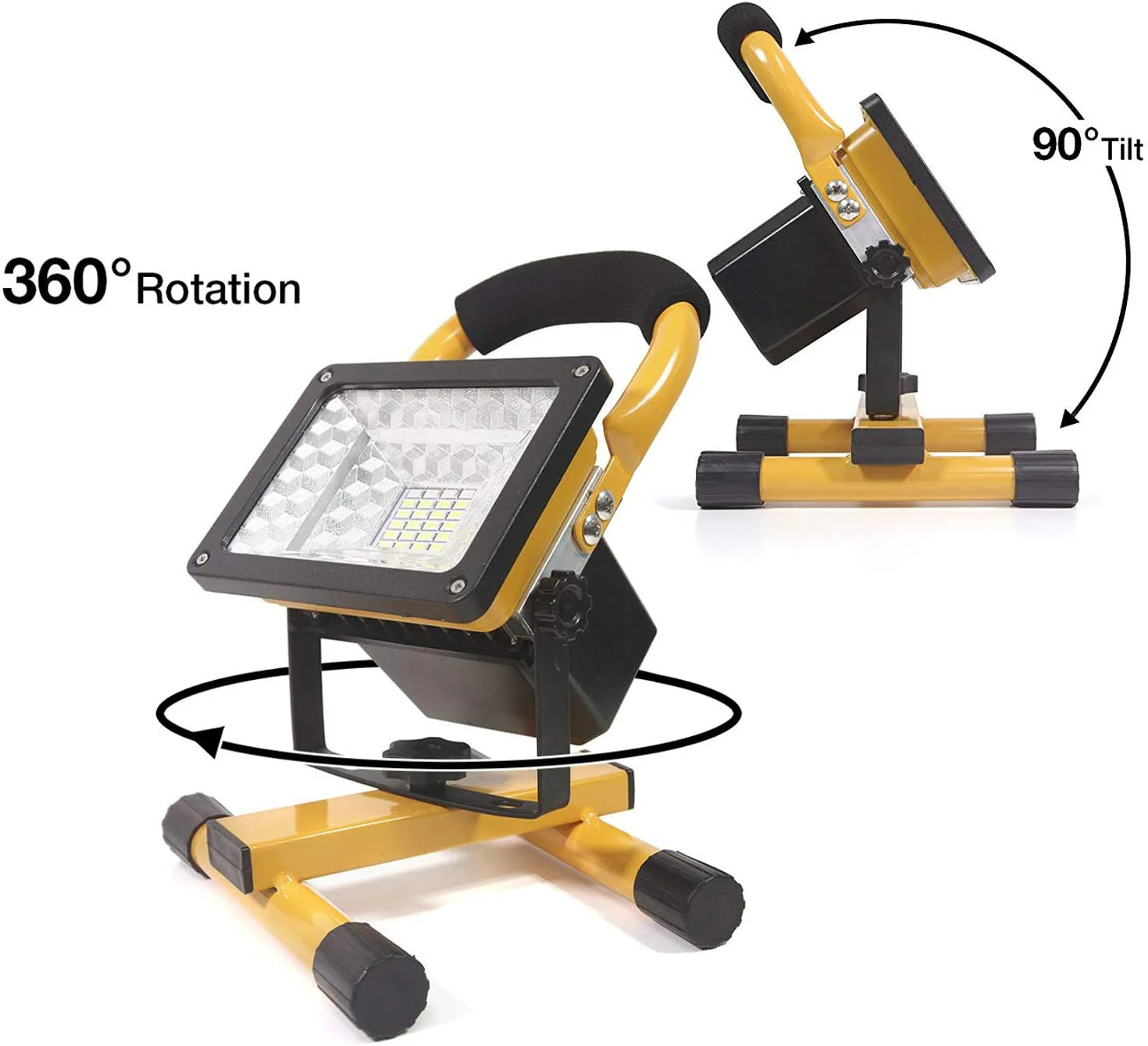 Rechargeable Portable LED Work Light with Stand,30LEDs,50W Water-resistant - Image 4