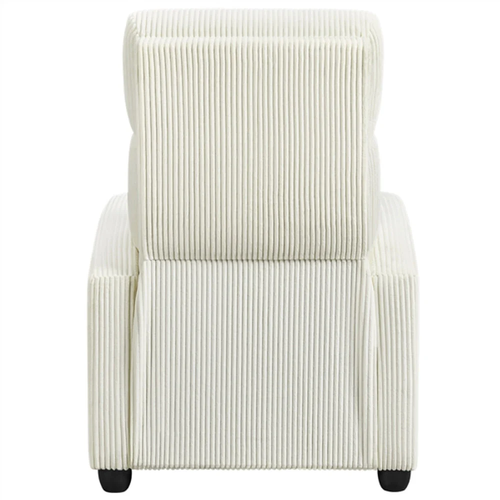 Recliner Chair Corduroy Recliner Sofa Adjustable Modern Single Reclining Chair - Image 6