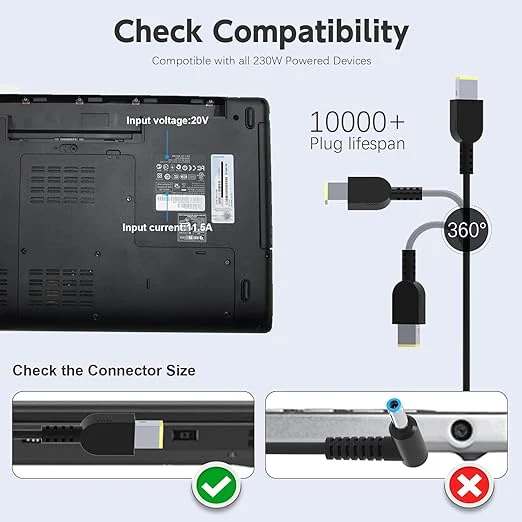 Replacement 230W Lenovo Savior laptop Charger - Image 7
