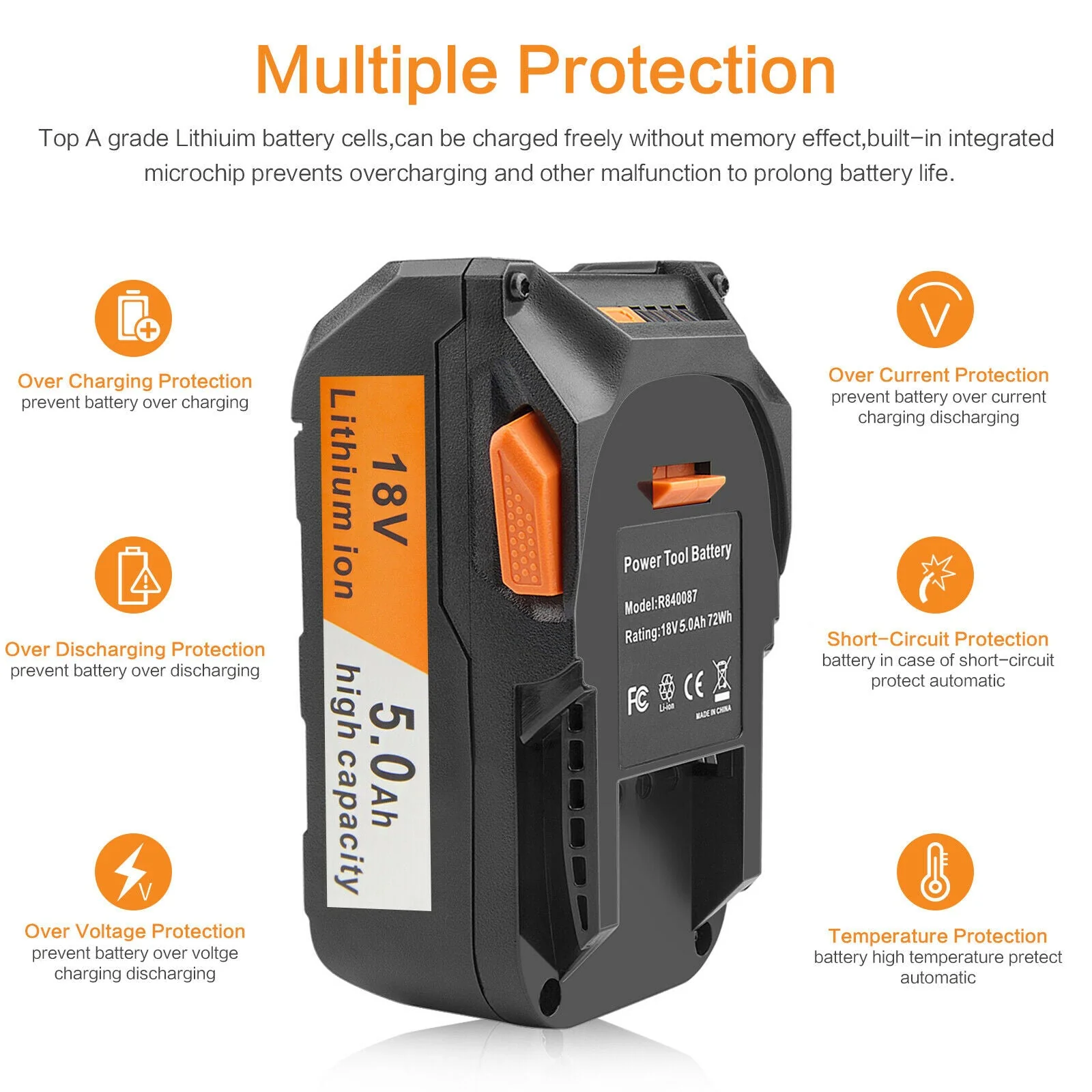 Replacement AEG 18V Battery 5AH - Image 8