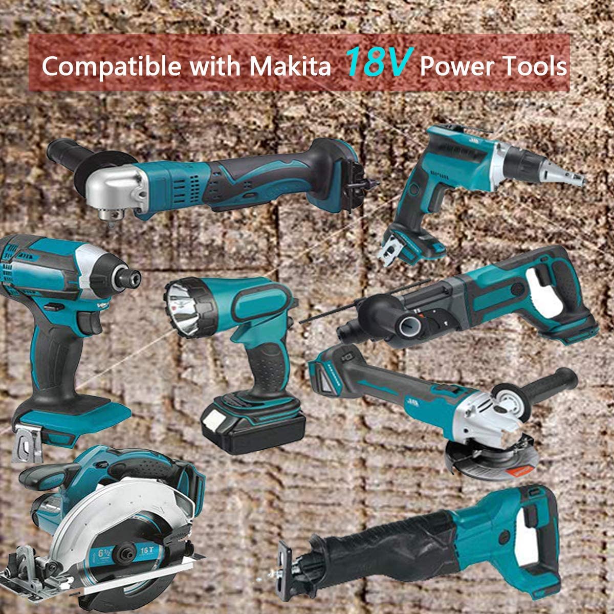 Replacement Makita Battery Charger 18V With Battery - Image 2