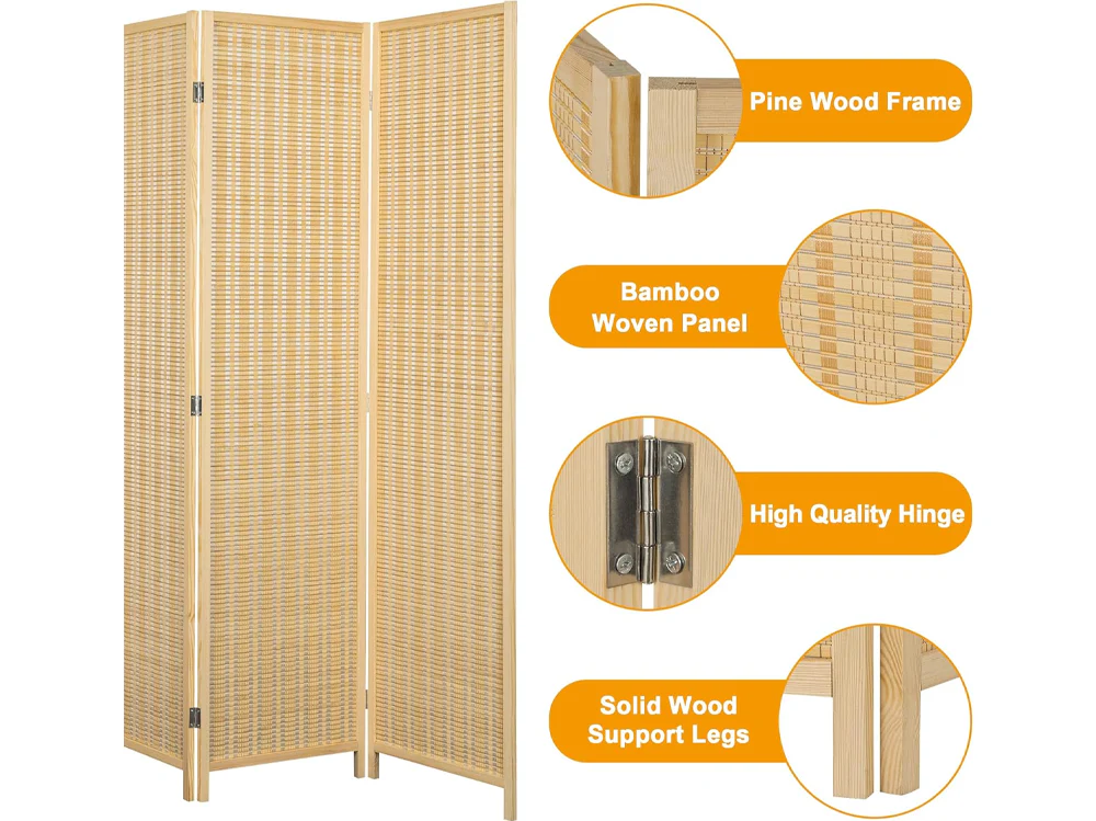 Room Divider Folding Screen - Image 9