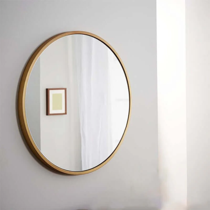 Round Wall Mirror Bathroom Mirror 60CM - Image 3