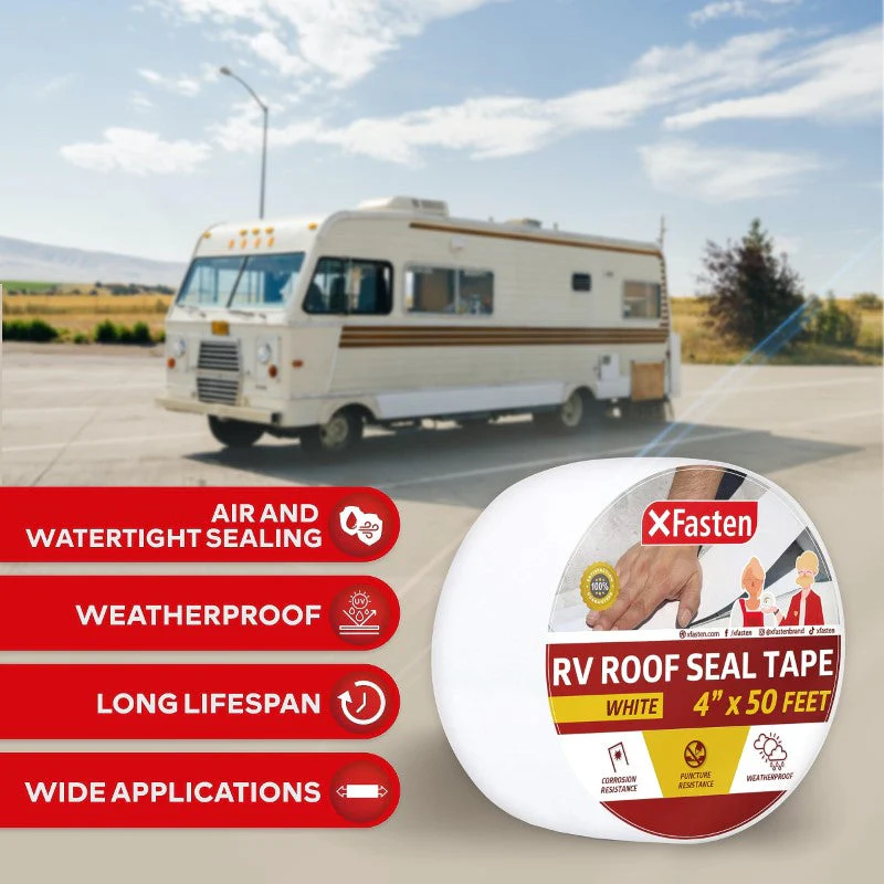 RV Roof Repair Tape – White Rubber Patch Tape - Image 5