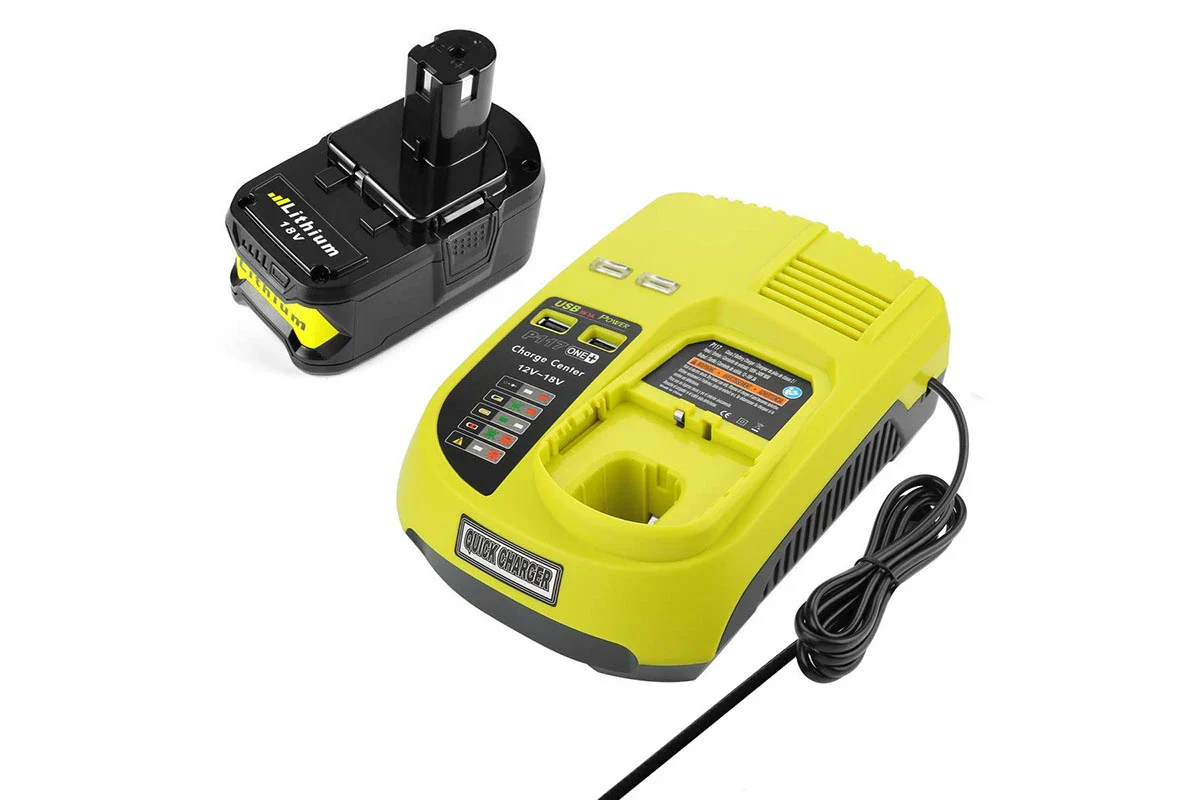 RYOBI 18V 3Ah Battery and Ryobi Battery Charger Compatible Replacement - Image 2