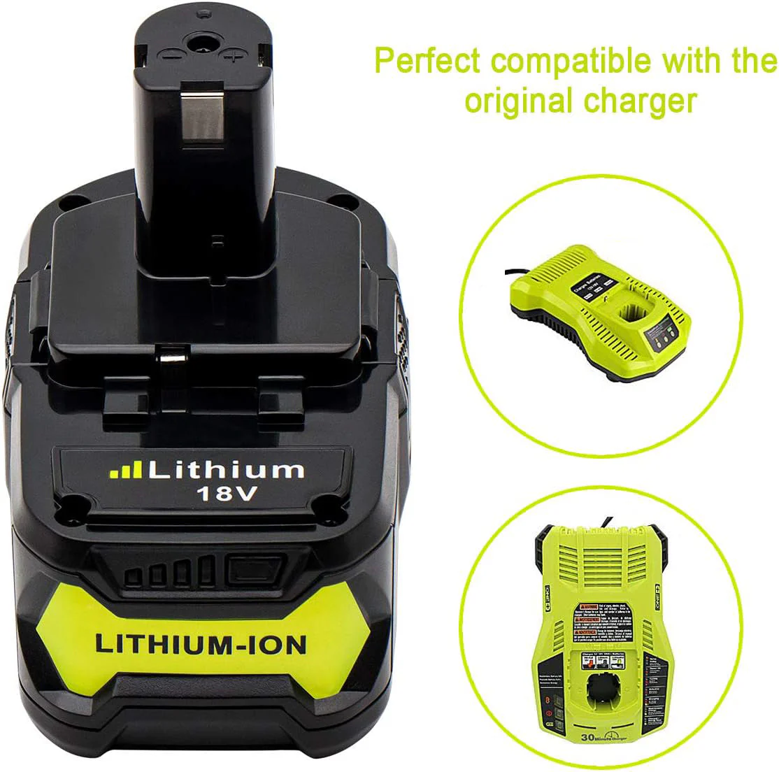 Ryobi 18V 6AH Battery Compatible Replacement Battery - Image 5