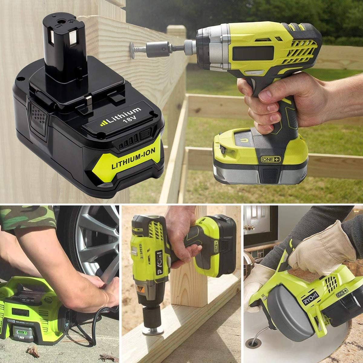 Ryobi 18V 6AH Battery Compatible Replacement Battery - Image 6