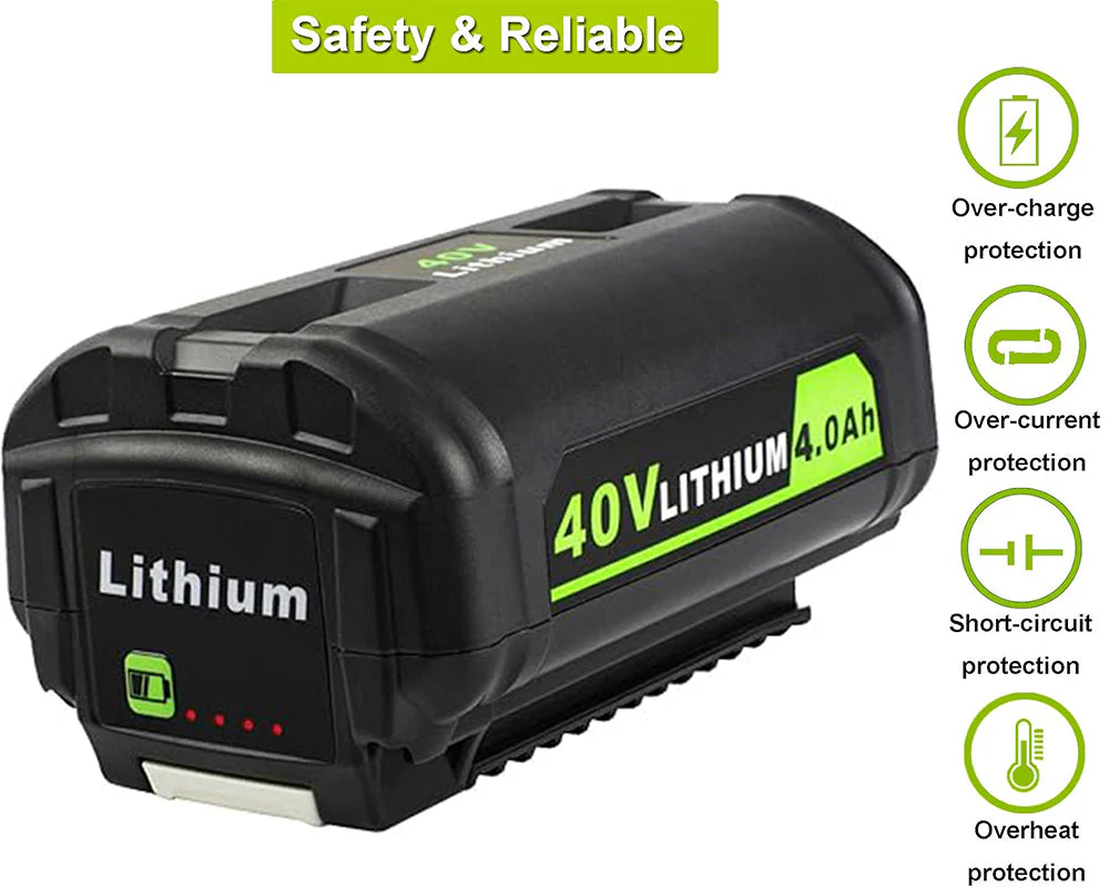Ryobi 40V Battery 4Ah Battery Replacement Compatible - Image 3