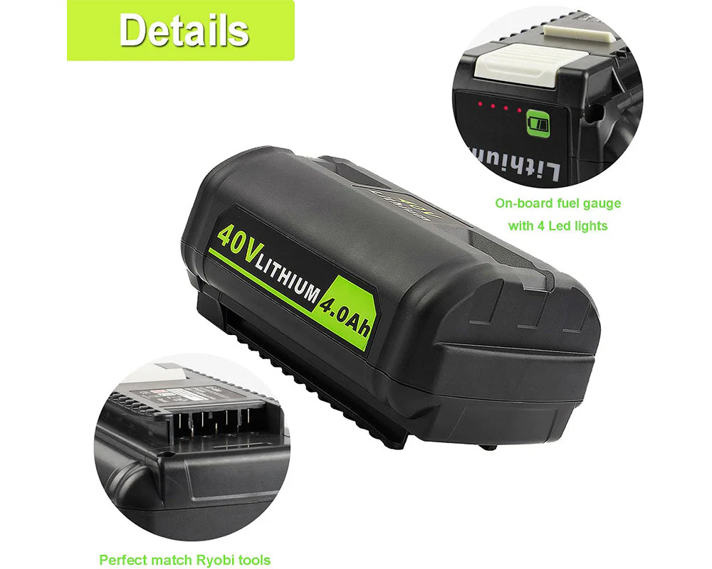 Ryobi 40V Battery 4Ah Battery Replacement Compatible - Image 6