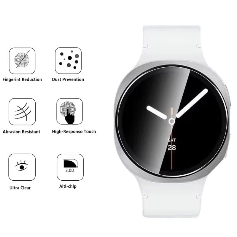 Screen Protectors for Samsung Galaxy Watch 8 (44mm) (Set of 2) - Image 2