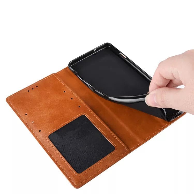 Samsung Galaxy Xcover Pro Wallet Case (Brown) - Image 7