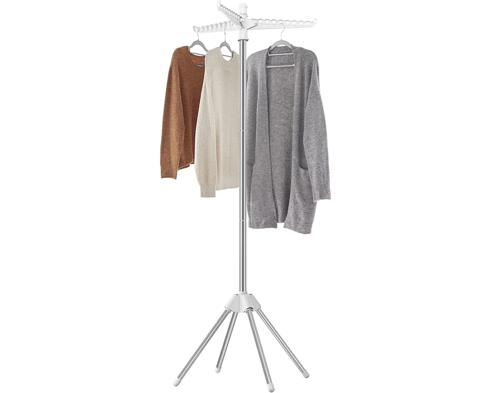Space Saving Clothes Laundry Drying Rack - White - Image 2