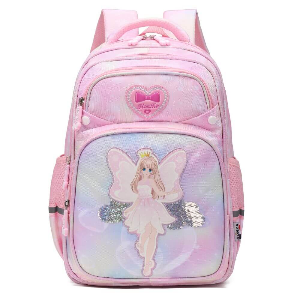 School Bags for Girls NZ & Kids Backpack | Butterfly Princess - Image 2