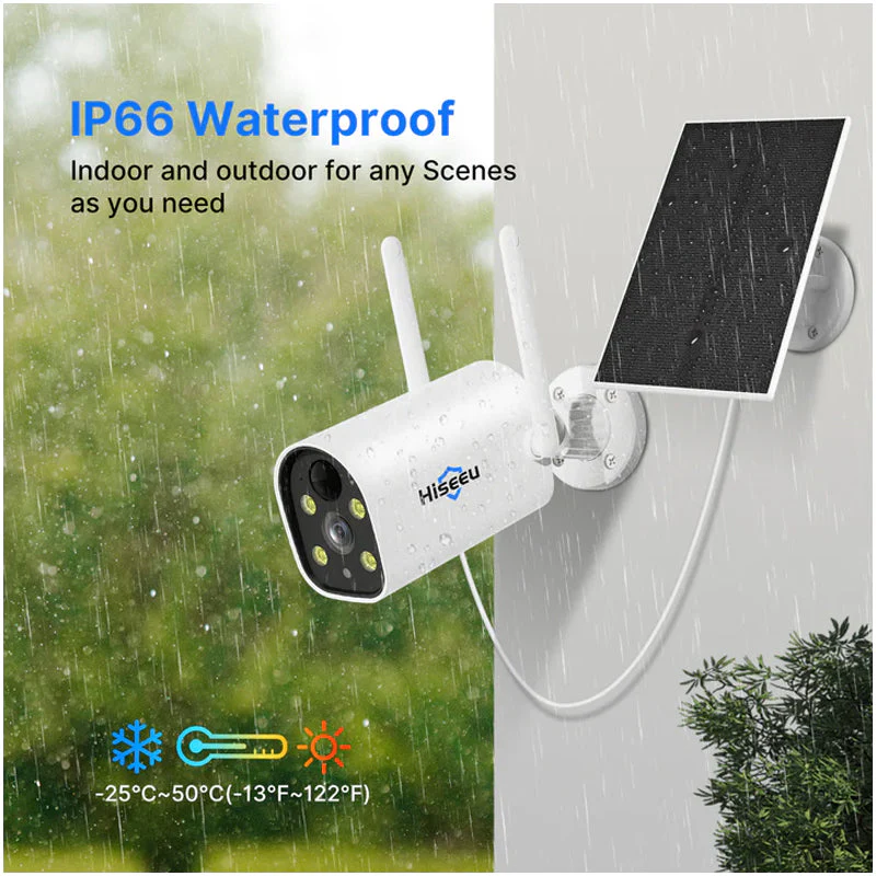 Hiseeu Spotlight Security Camera with Solar Panel - Image 6