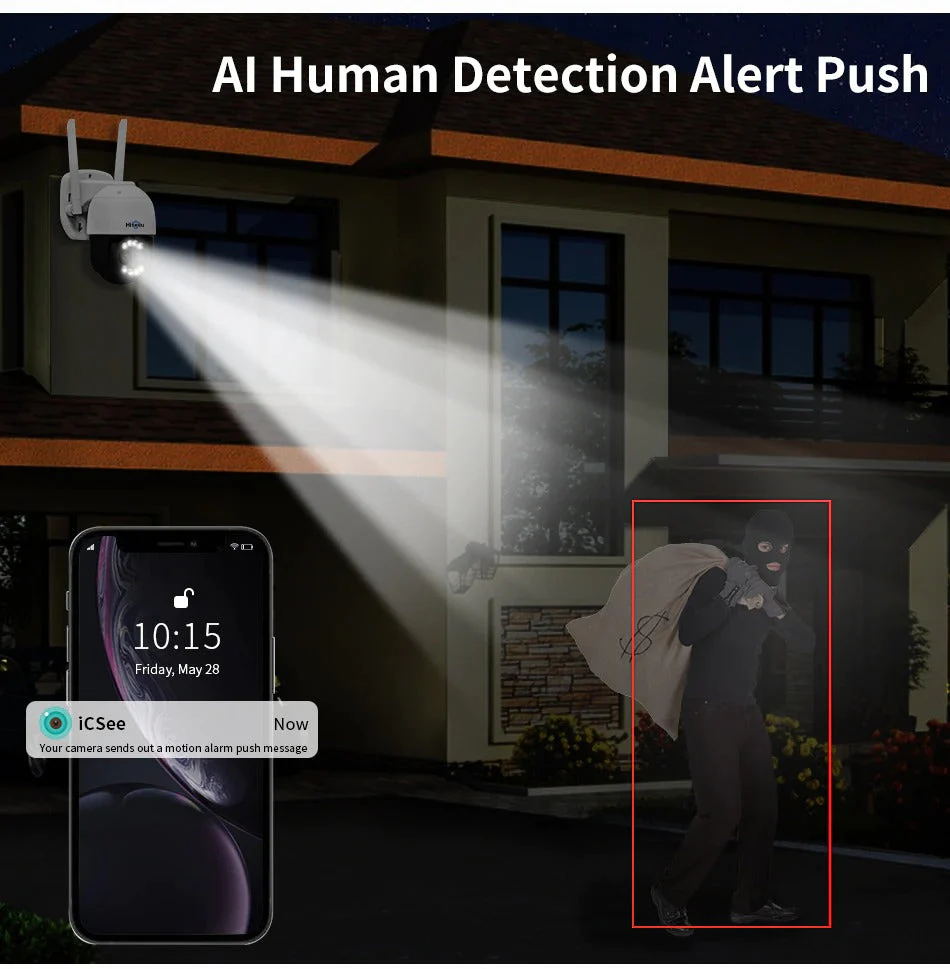 Hiseeu 4K 8MP PTZ IP Camera Outdoor WiFi - Image 7