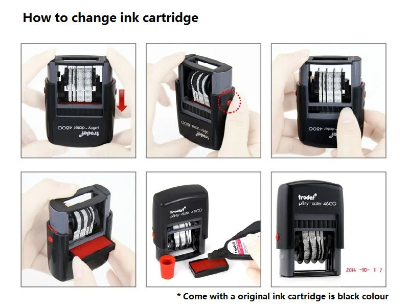 Self-Inking 1-Line Date Stamp - 20X3.8MM - Image 2