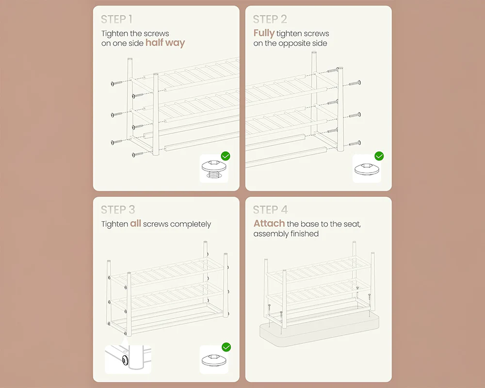 Shoe Rack Storage Bench - Image 5