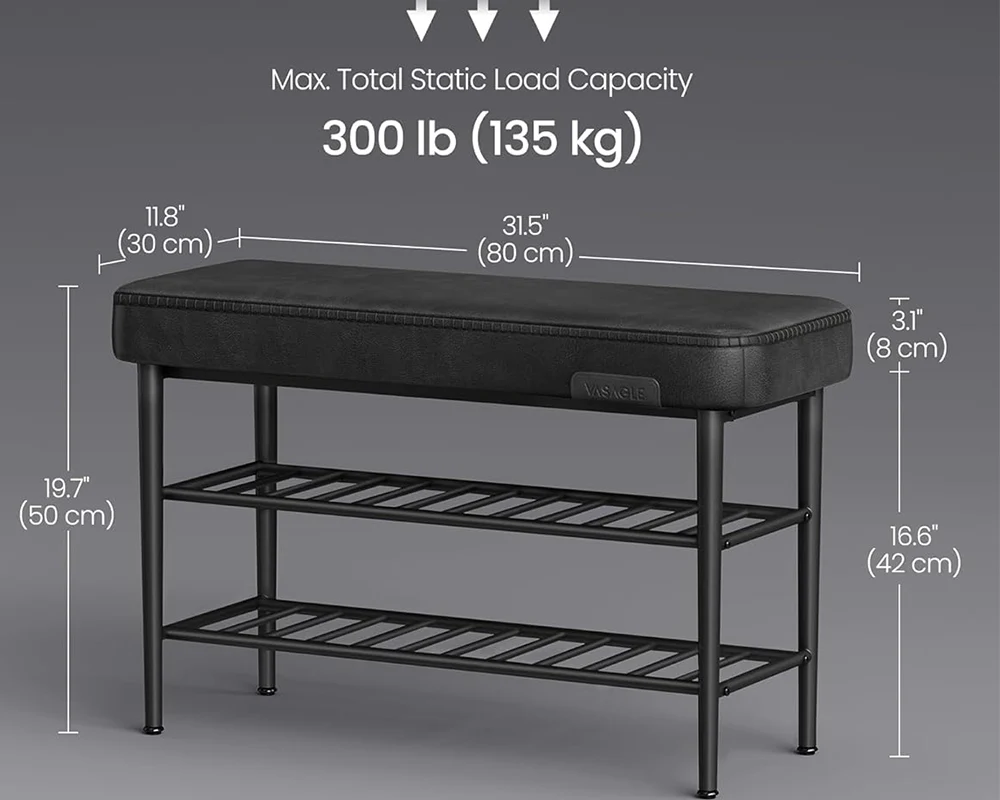 Shoe Rack Storage Bench - Image 3
