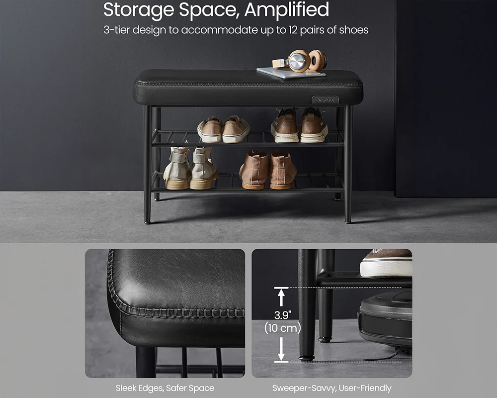 Shoe Rack Storage Bench - Image 6