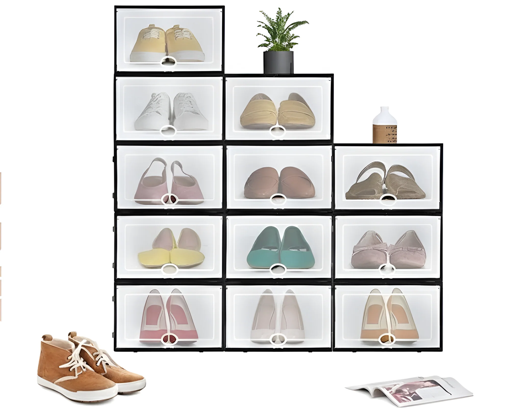 Shoe Storage Box Drawer Rack Cabinet - Image 2