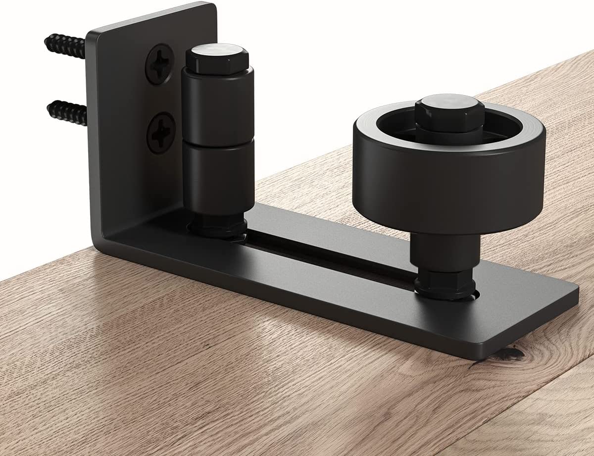Sliding Barn Door Hardware Bottom Adjustable Roller - Image 9