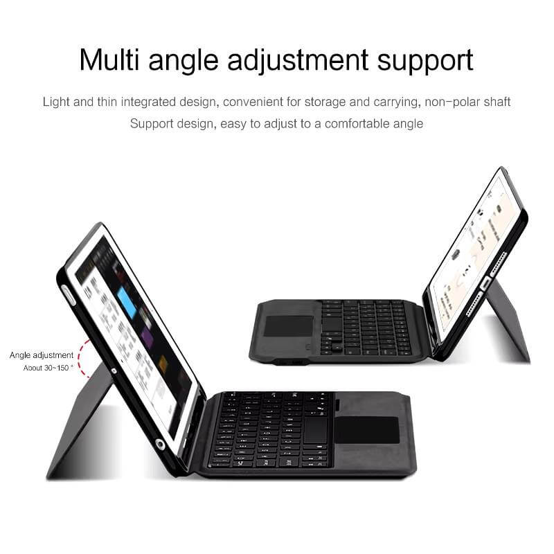 Slim iPad Mini 4/5 Keyboard with Trackpad Stand Cover - Image 5