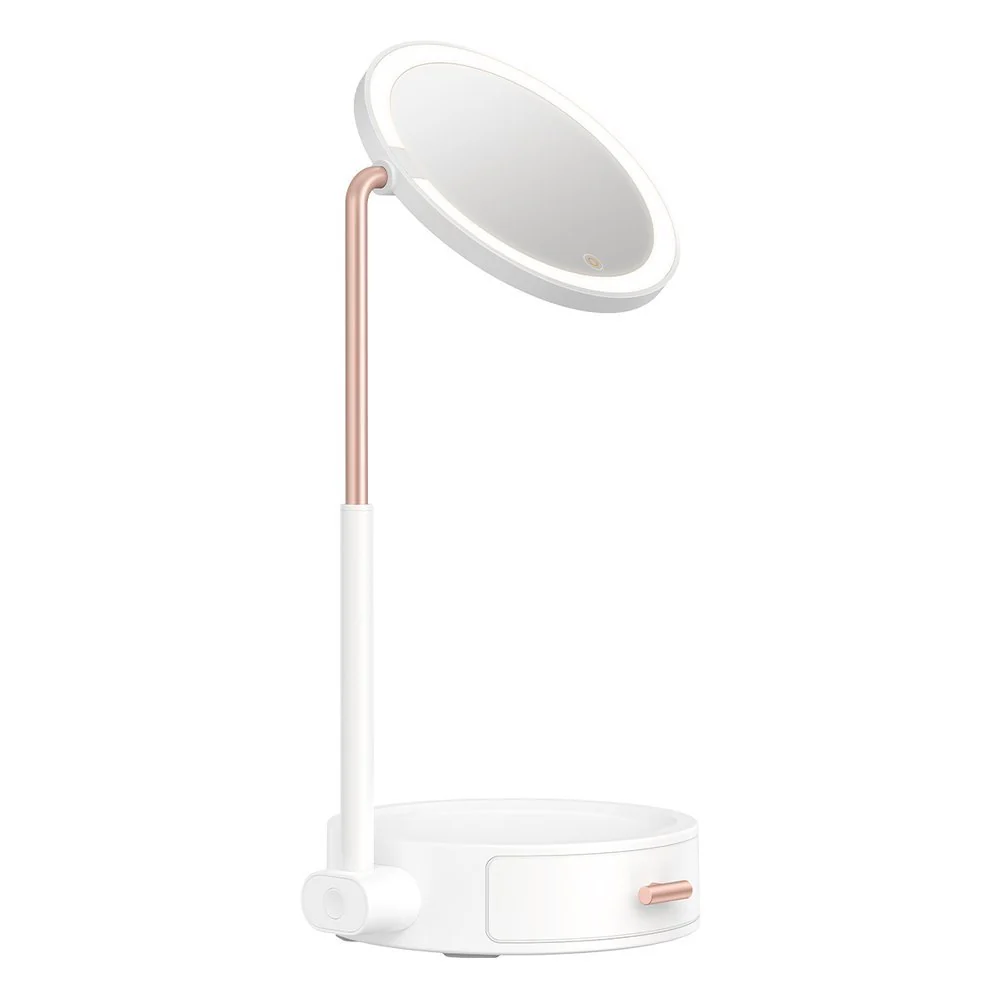 Smart Touch Beauty Lighted LED Makeup Mirror with Storage Box Height Adjustable - Image 3