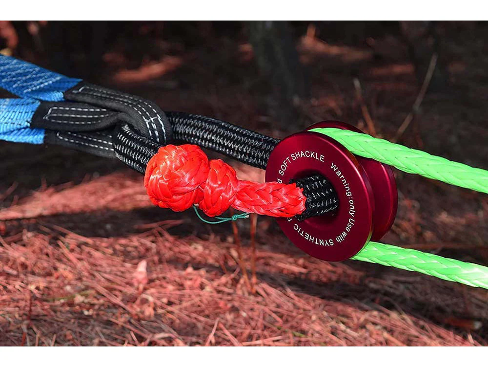 Soft Shackle Recovery Rope 55,000lbs Breaking Strength with Protective Sleeve - Image 3