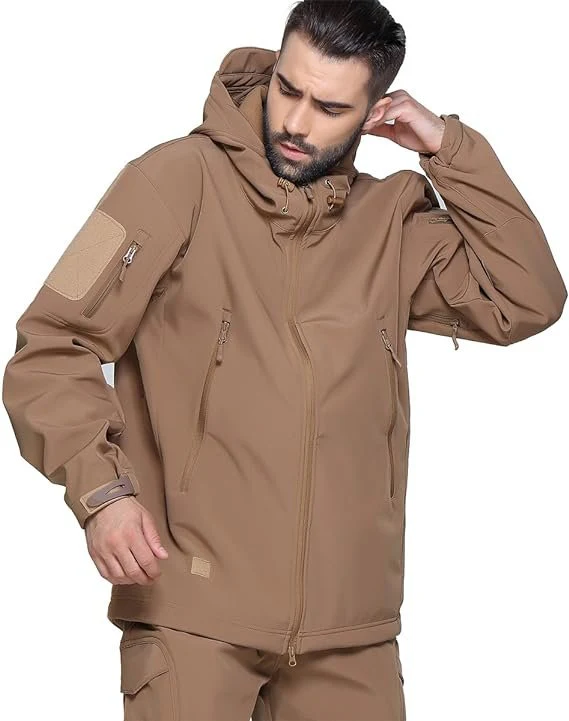 Soft Shell Jacket Coat Water Resistant Windbreaker - Image 2