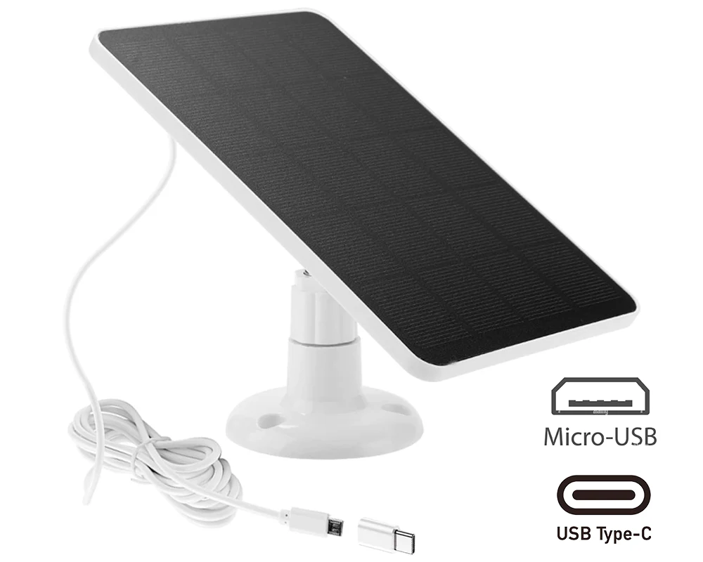 Solar Panel for CCTV Security Camera Eufy Arlo Wyze Swann Reolink Ring Blink - Image 2