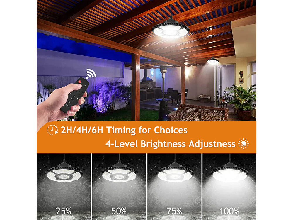 Solar Pendant Light with Remote Control - Image 5