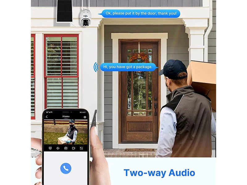 Hiseeu Solar 2K PTZ Wireless Outdoor Security Camera - Image 7