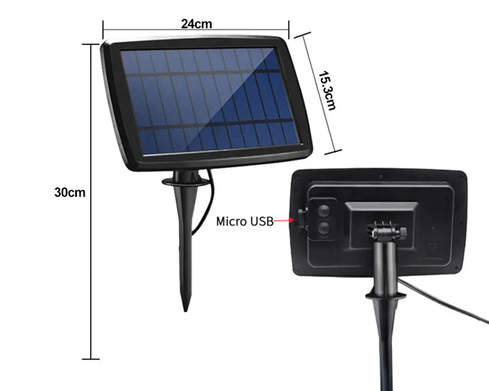 Solar Powered Festoon String Lights 15m with 50 Bulbs - Image 10