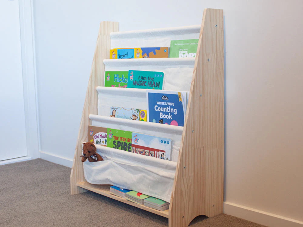 Solid Wood Kids Bookshelf Childrens Bookcase - Image 2