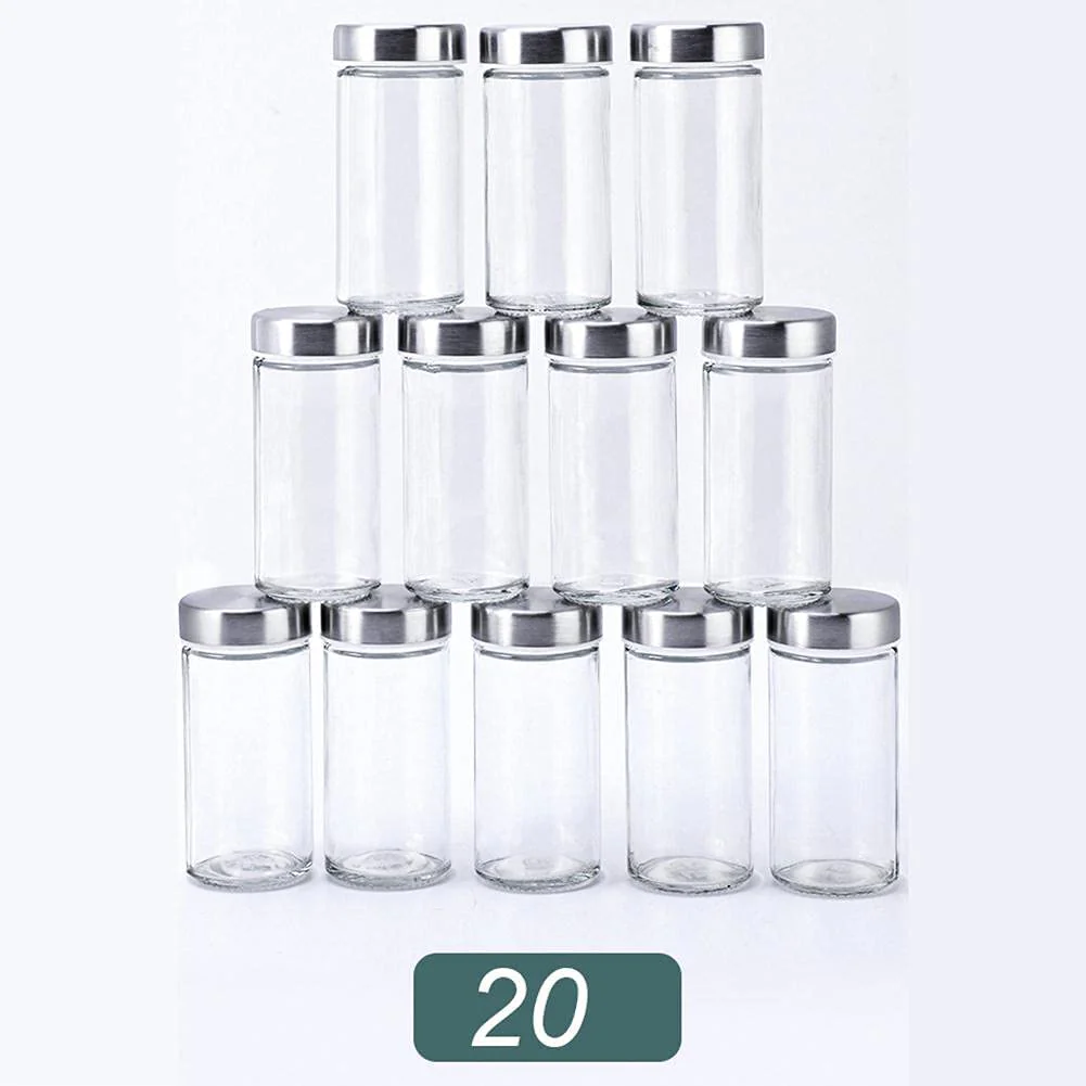 Spice Rack Stand Carousel Rotating Glass Round 20 Jars - Image 5