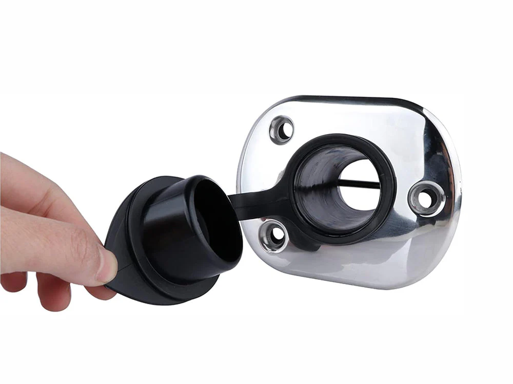 Stainless Steel 30 Degree Flush Mount Fishing Rod Holder - Image 3
