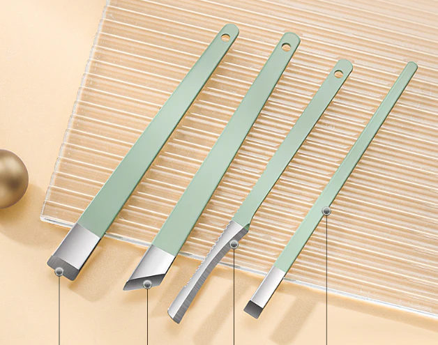 stainless steel manicure professional tool kit with a Hardshell Case Green - Image 5