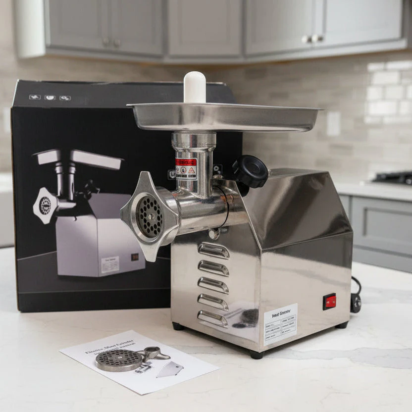 Stainless Steel Meat Mincer Grinder Sausage Make 170KG/H