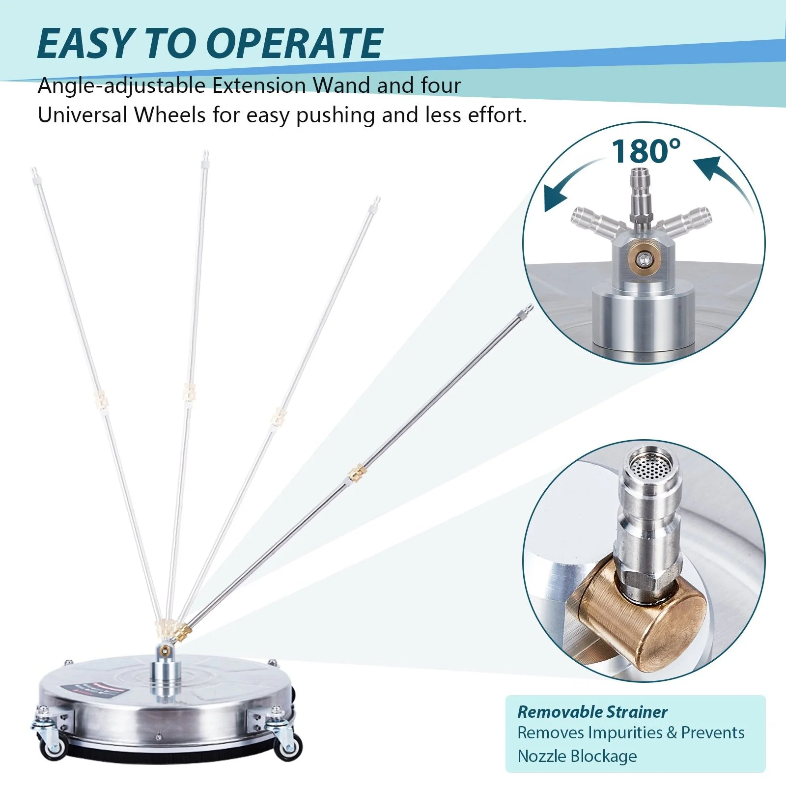 18" Pressure Washer Surface Cleaner - Image 5
