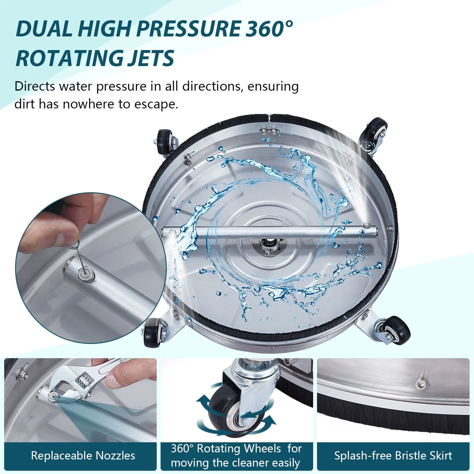 18" Pressure Washer Surface Cleaner - Image 7